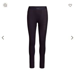SKIMS XS cotton rib legging in black/soot